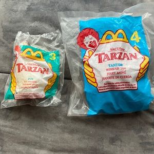 NWT Tarzan Disney McDonald’s happy meal set of 2